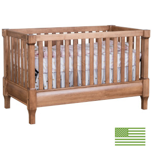 Amish 4 in 1 Convertible Baby Crib - Taos